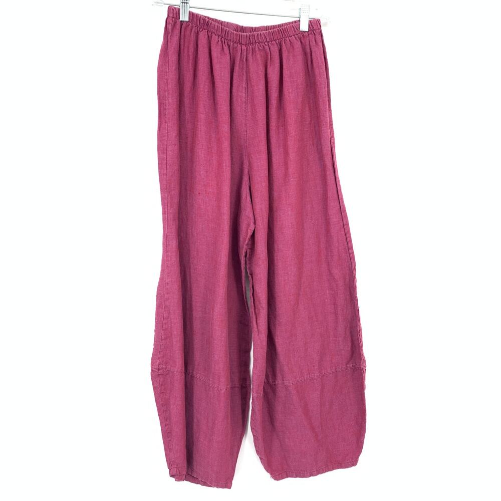 Bryn Walker Cropped Harem Style Pants Womens Size Small Magenta Pink Pull On
